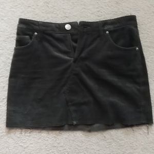 Urban outfitters dark gray corduroy mini skirt
